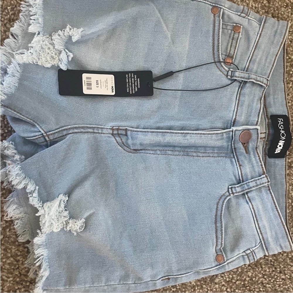 Fashion nova Jean shorts, brand new with tags